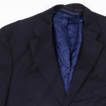 The House of Bruar Mens Black Wool Jacket Suit Jacket Size 40 Regular