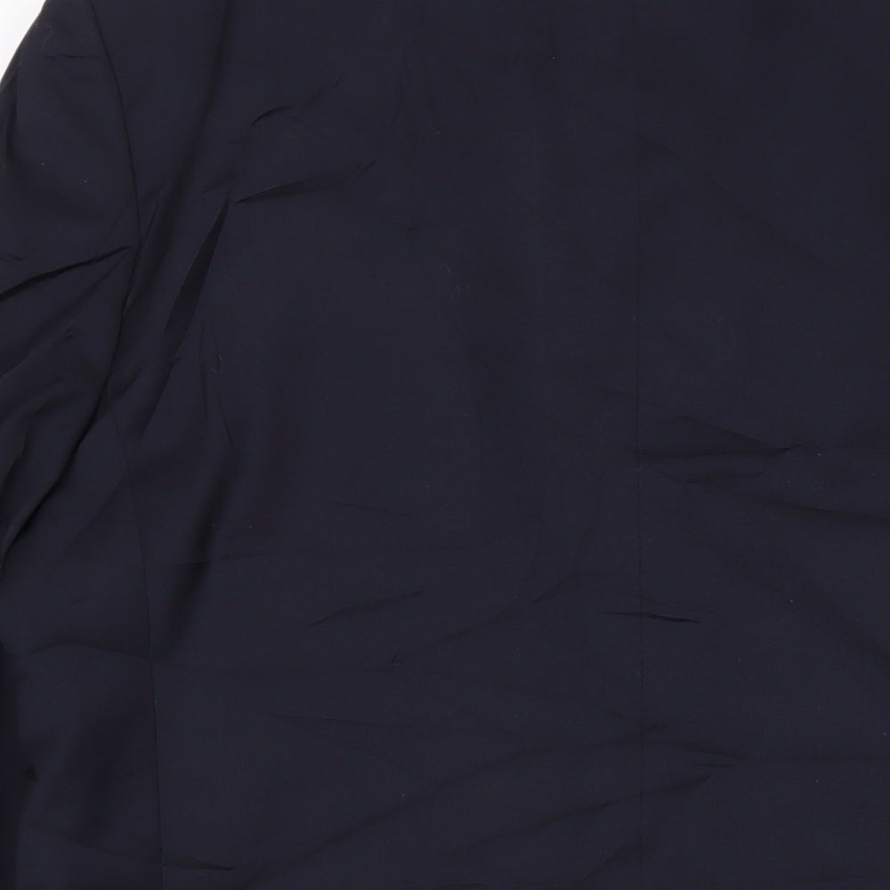 The House of Bruar Mens Black Wool Jacket Suit Jacket Size 40 Regular