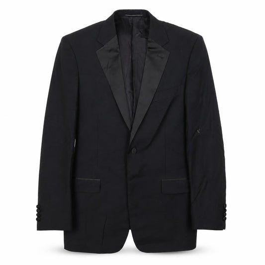 Mens UK Size 38 1860 Menswear Regular Black Suit Jacket