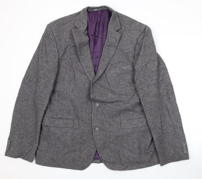 Mens UK Size 42 Paul Costelloe Regular Grey Suit Jacket