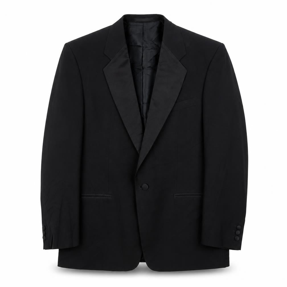 Mens UK Size 42 Greenwoods Classic Regular Black Suit Jacket