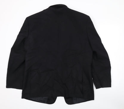 Mens UK Size 42 Greenwoods Classic Regular Black Suit Jacket