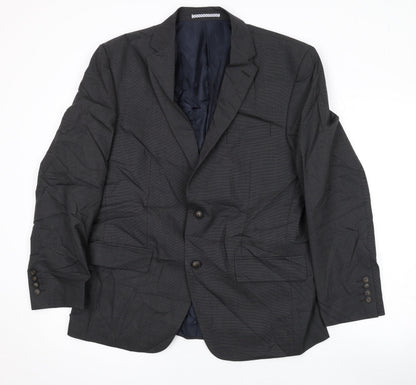 Mens UK Size 40 Marks and Spencer Regular Grey Suit Jacket