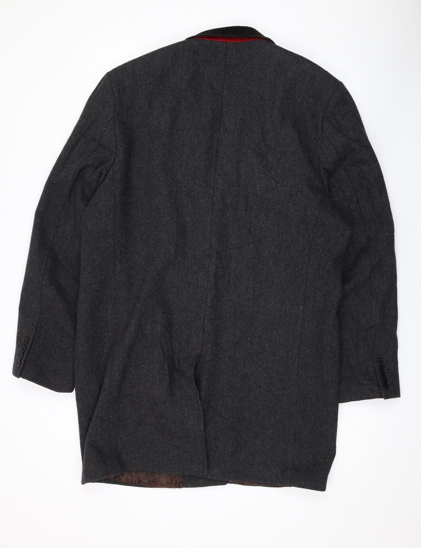 Mens UK Size 44 Ventuno Grey Overcoat