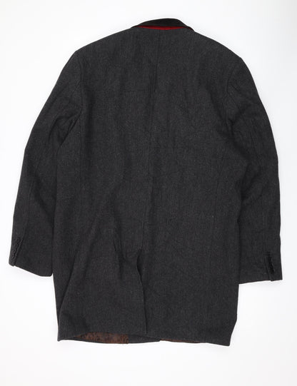 Mens UK Size 44 Ventuno Grey Overcoat