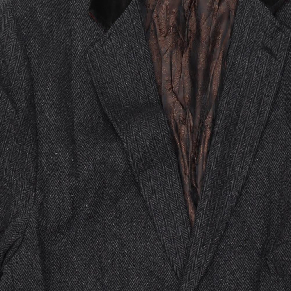 Mens UK Size 44 Ventuno Grey Overcoat