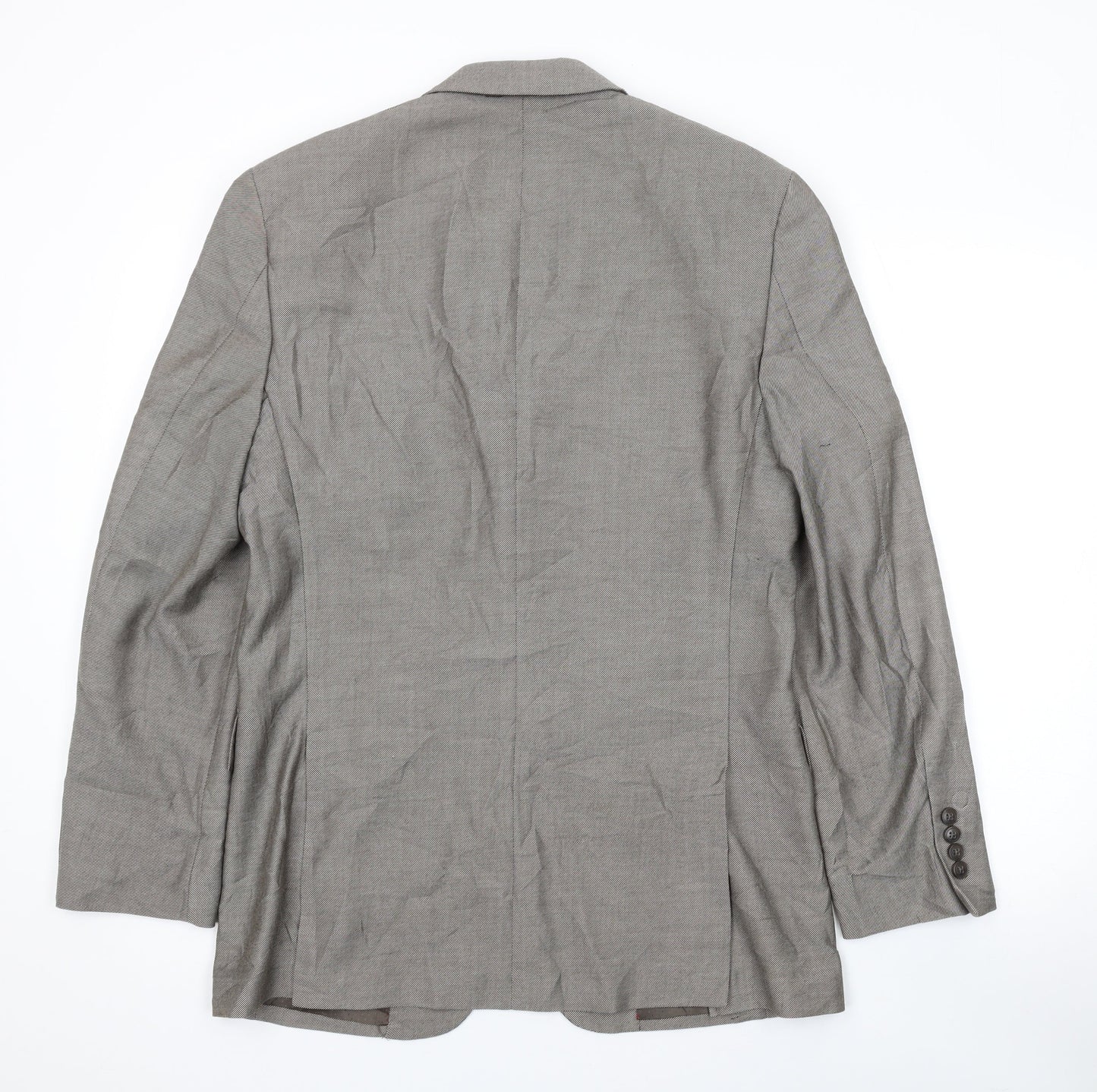Afant Mens Grey Polyester Jacket Suit Jacket Size 38 Regular