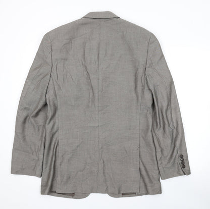 Afant Mens Grey Polyester Jacket Suit Jacket Size 38 Regular