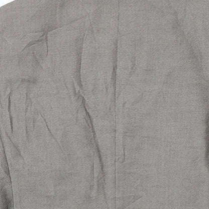 Afant Mens Grey Polyester Jacket Suit Jacket Size 38 Regular