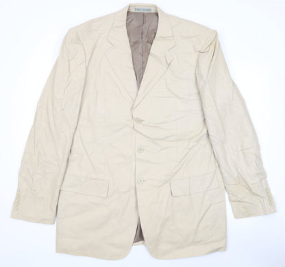 Mens UK Size 42 Butler and Webb Regular Beige Suit Jacket