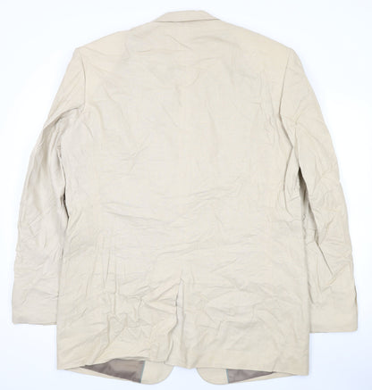 Mens UK Size 42 Butler and Webb Regular Beige Suit Jacket