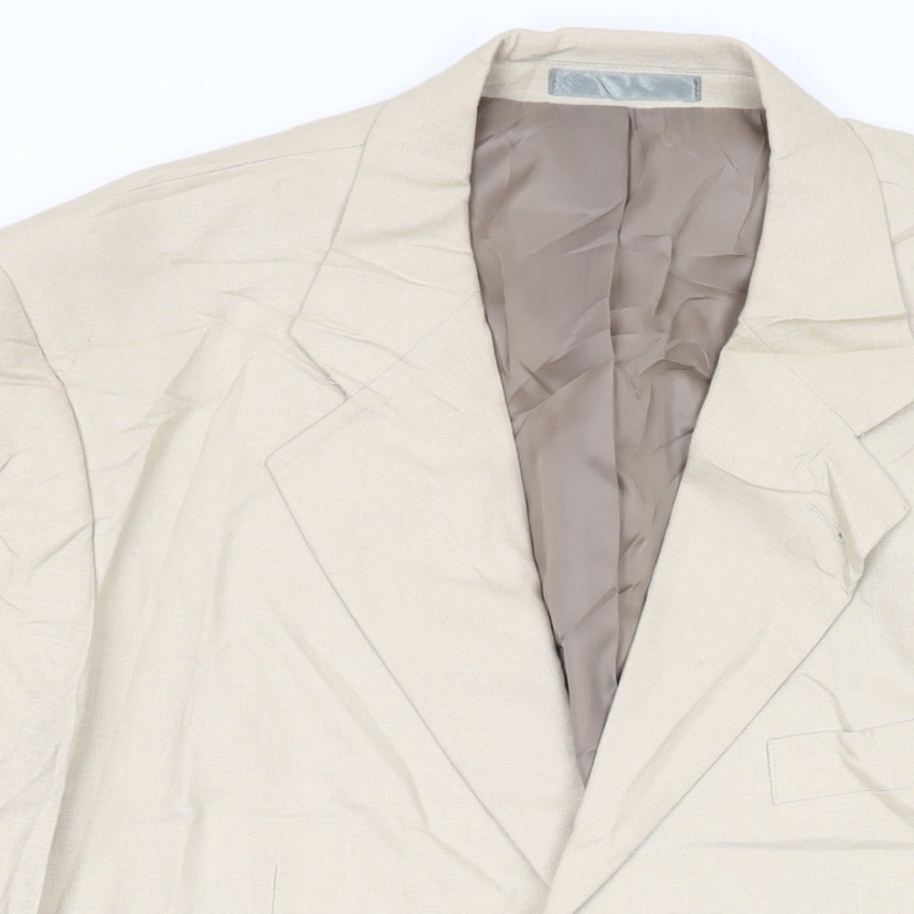 Mens UK Size 42 Butler and Webb Regular Beige Suit Jacket
