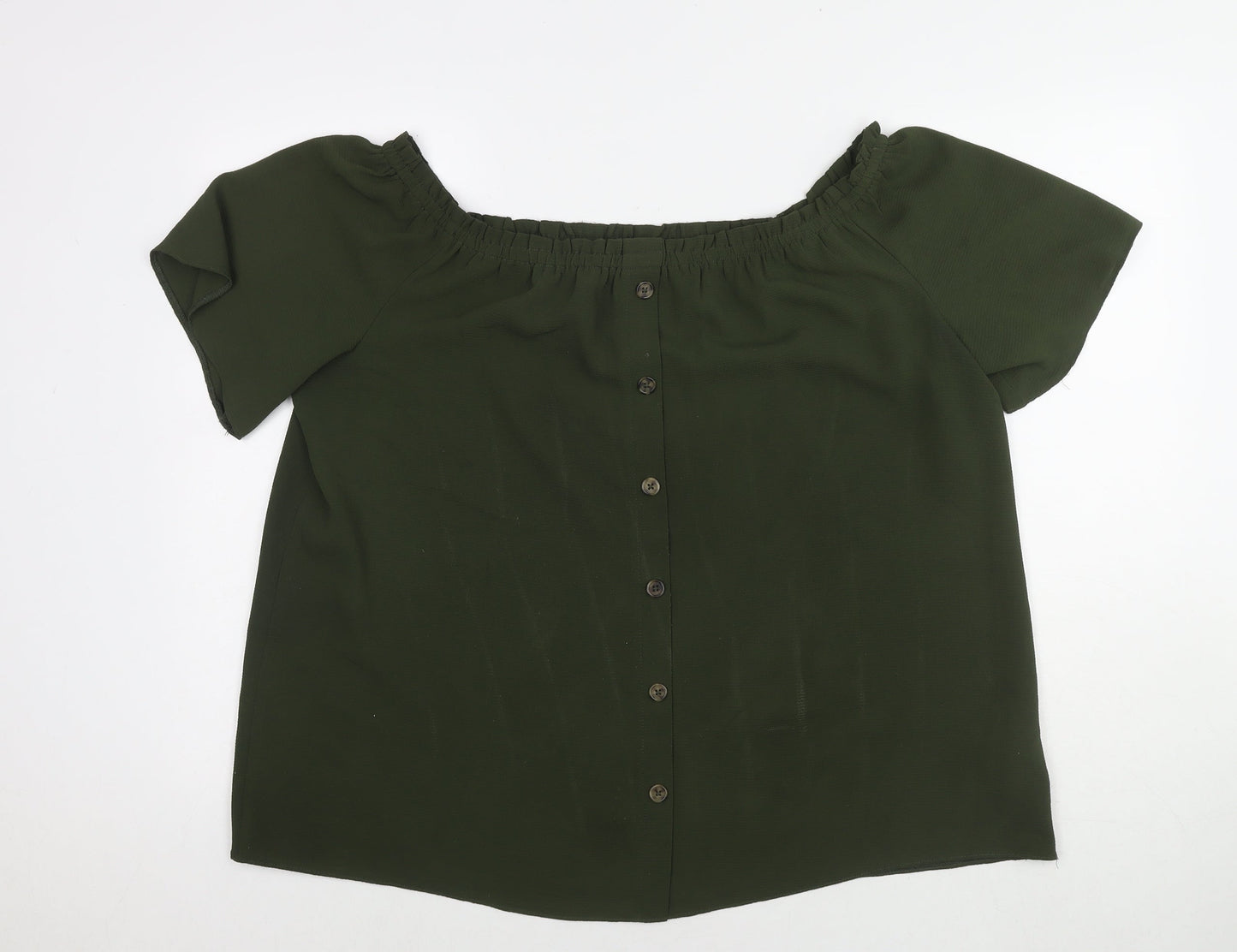 Womens UK Size 18 Dorothy Perkins Green Basic T-Shirt