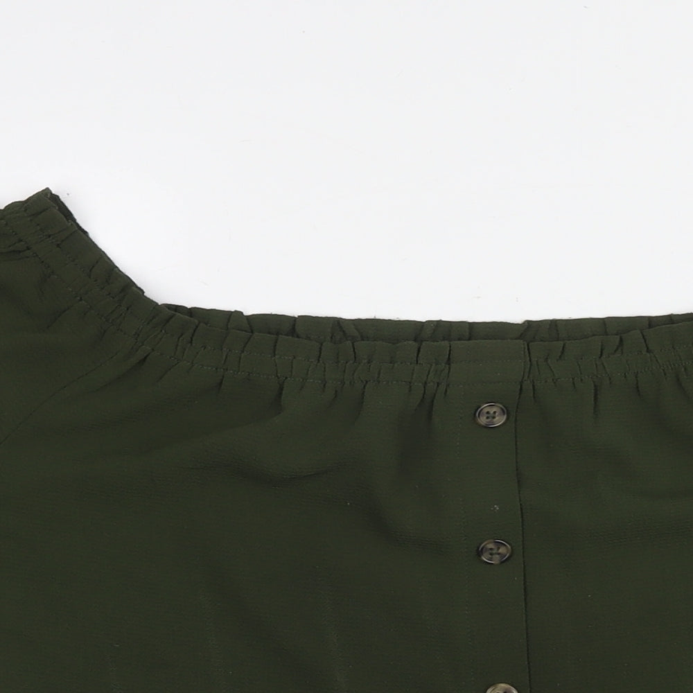 Womens UK Size 18 Dorothy Perkins Green Basic T-Shirt