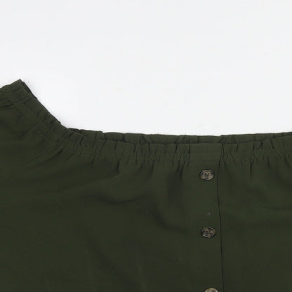 Womens UK Size 18 Dorothy Perkins Green Basic T-Shirt