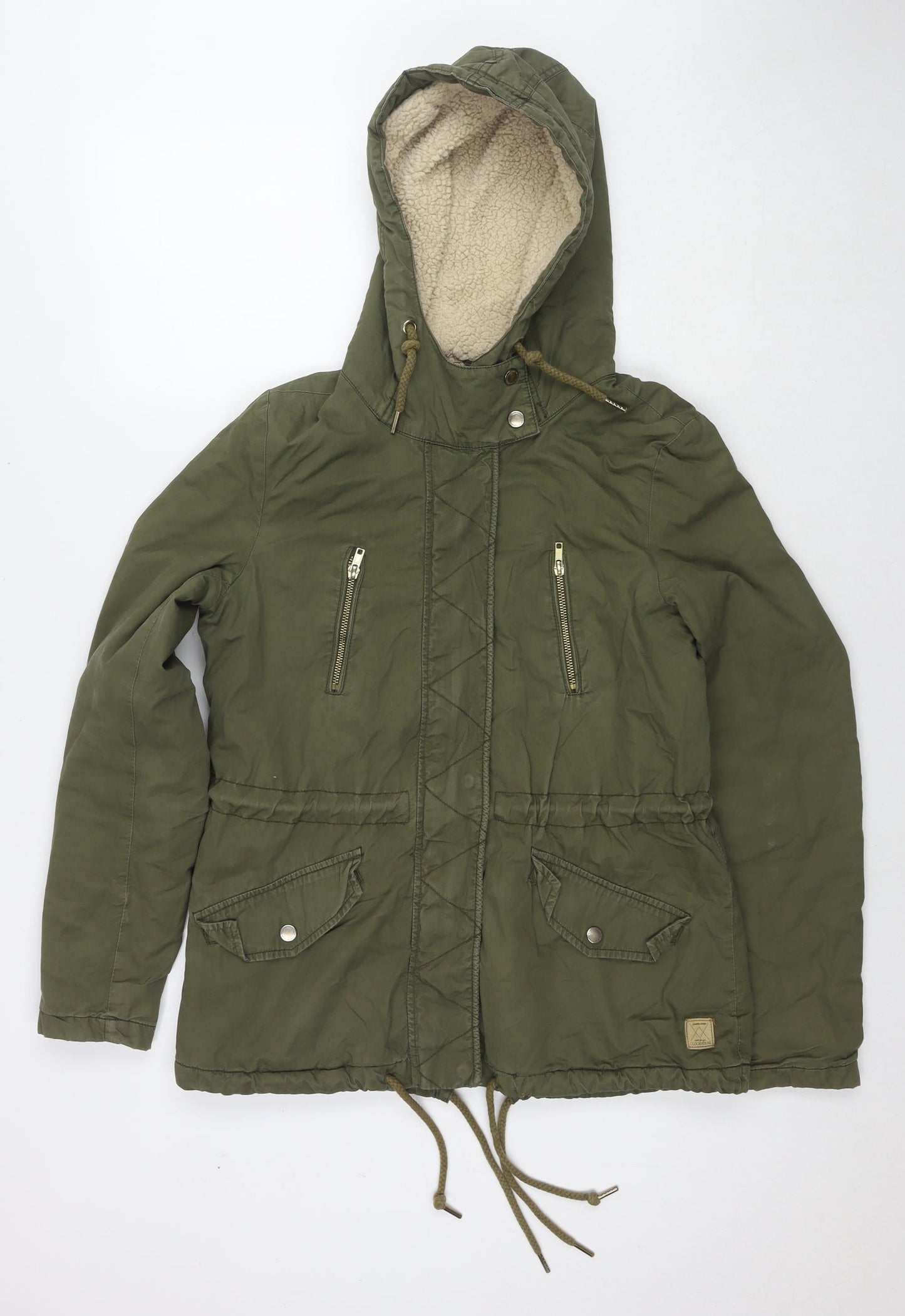 Clockhouse Womens Green Jacket Size 10 Zip