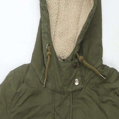 Clockhouse Womens Green Jacket Size 10 Zip