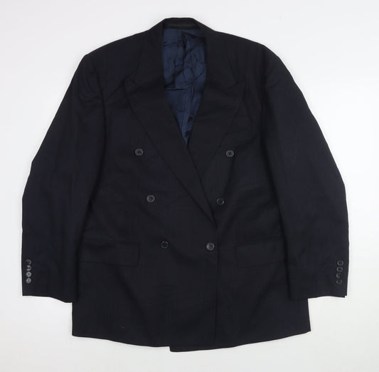 Mens UK Size 42 Wellington Regular Black Suit Jacket