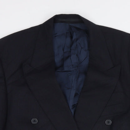 Mens UK Size 42 Wellington Regular Black Suit Jacket