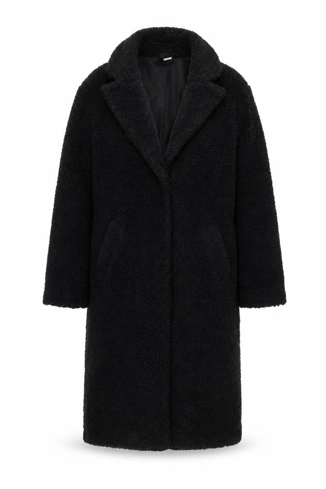 Womens UK Size 2XS Divided by H&M Black Overcoat