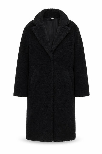 Womens UK Size 2XS Divided by H&M Black Overcoat