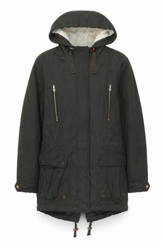 Womens UK Size 10 ASOS Green Trench Coat