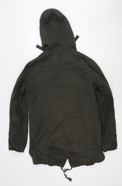 Womens UK Size 10 ASOS Green Trench Coat