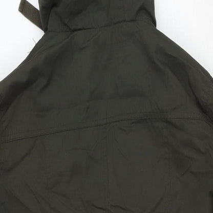 Womens UK Size 10 ASOS Green Trench Coat