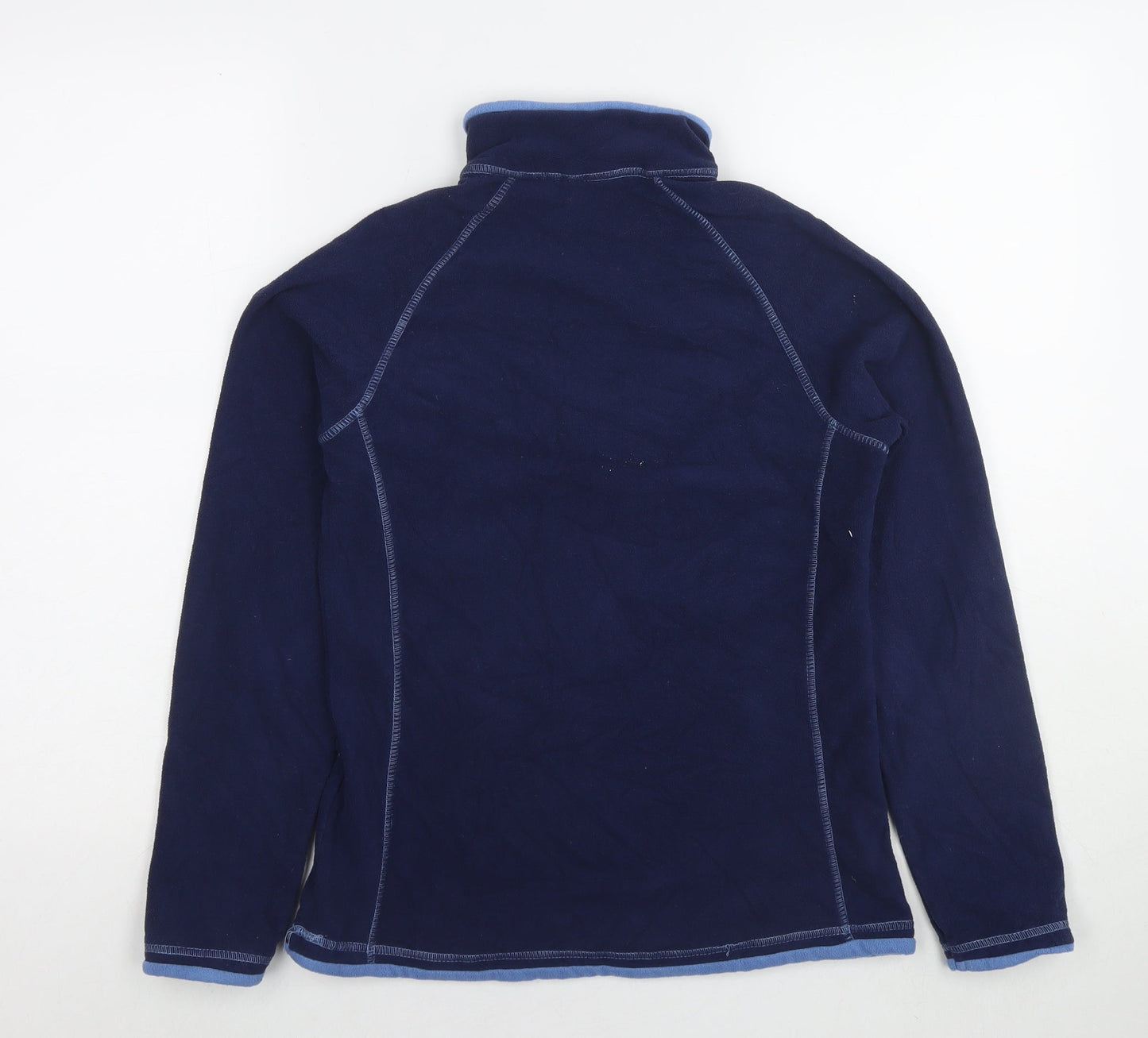 Warehouse Womens Blue Polyester Pullover Sweatshirt Size 8 Zip