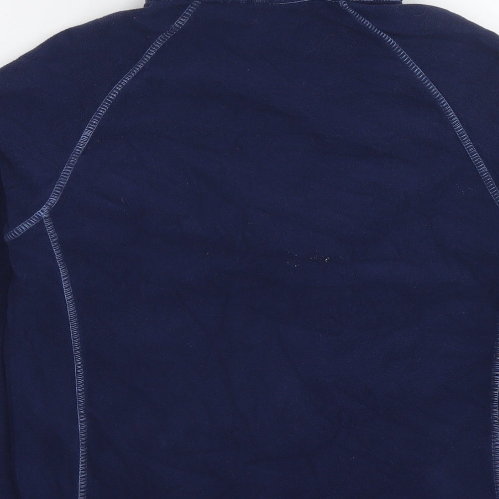 Warehouse Womens Blue Polyester Pullover Sweatshirt Size 8 Zip