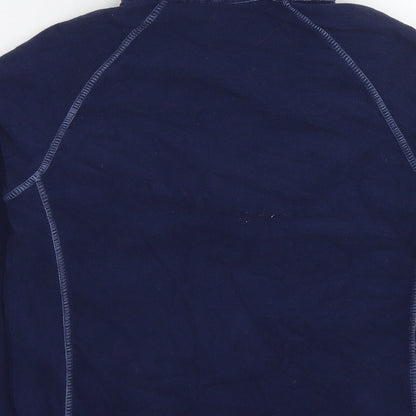 Warehouse Womens Blue Polyester Pullover Sweatshirt Size 8 Zip