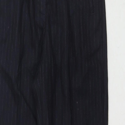 Womens UK Size S Zara Regular Fit  Blue Trousers