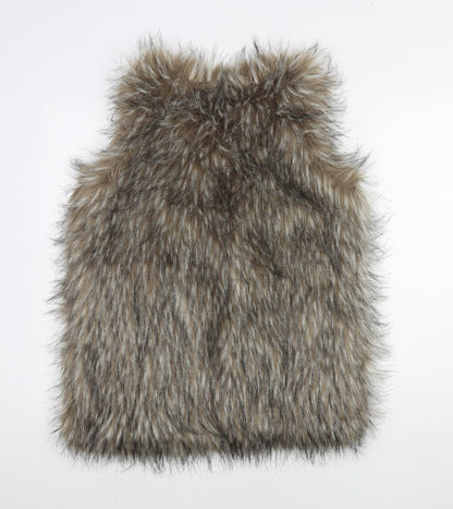 F&F Womens Brown Gilet Waistcoat Size S