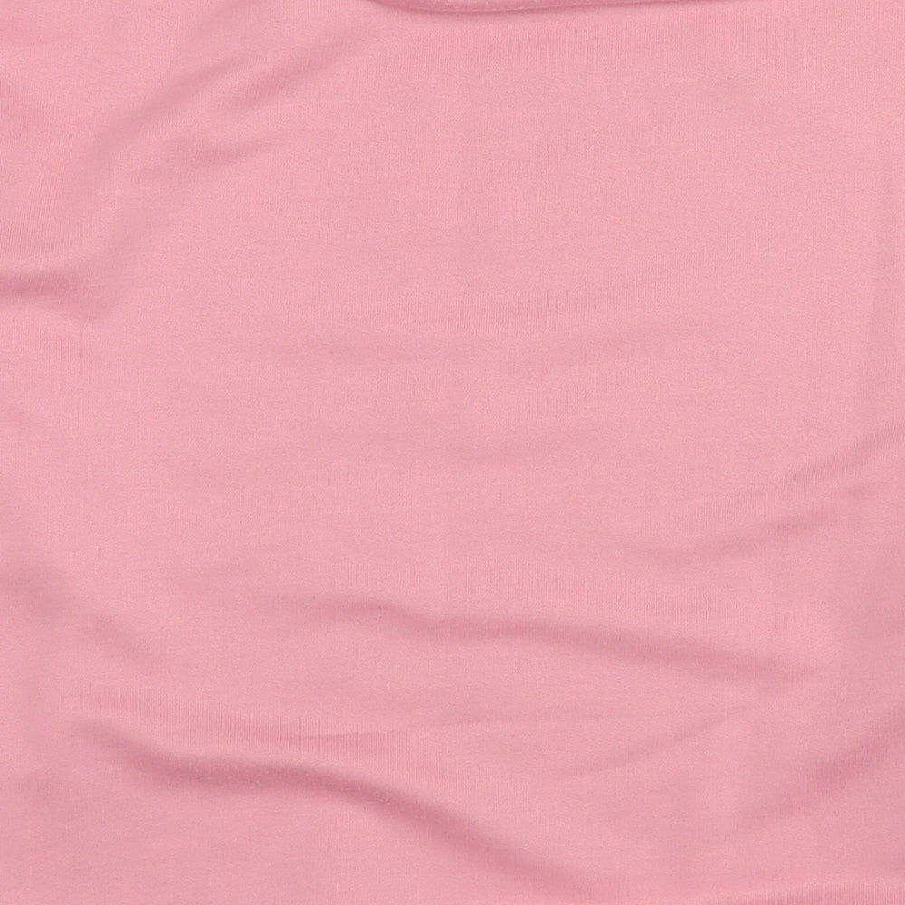Oui Womens Pink Acrylic Pullover Sweatshirt Size S Pullover - Size S/M My Day Off Sweatshirt
