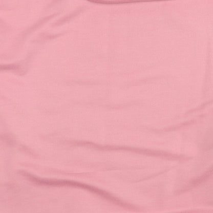 Oui Womens Pink Acrylic Pullover Sweatshirt Size S Pullover - Size S/M My Day Off Sweatshirt