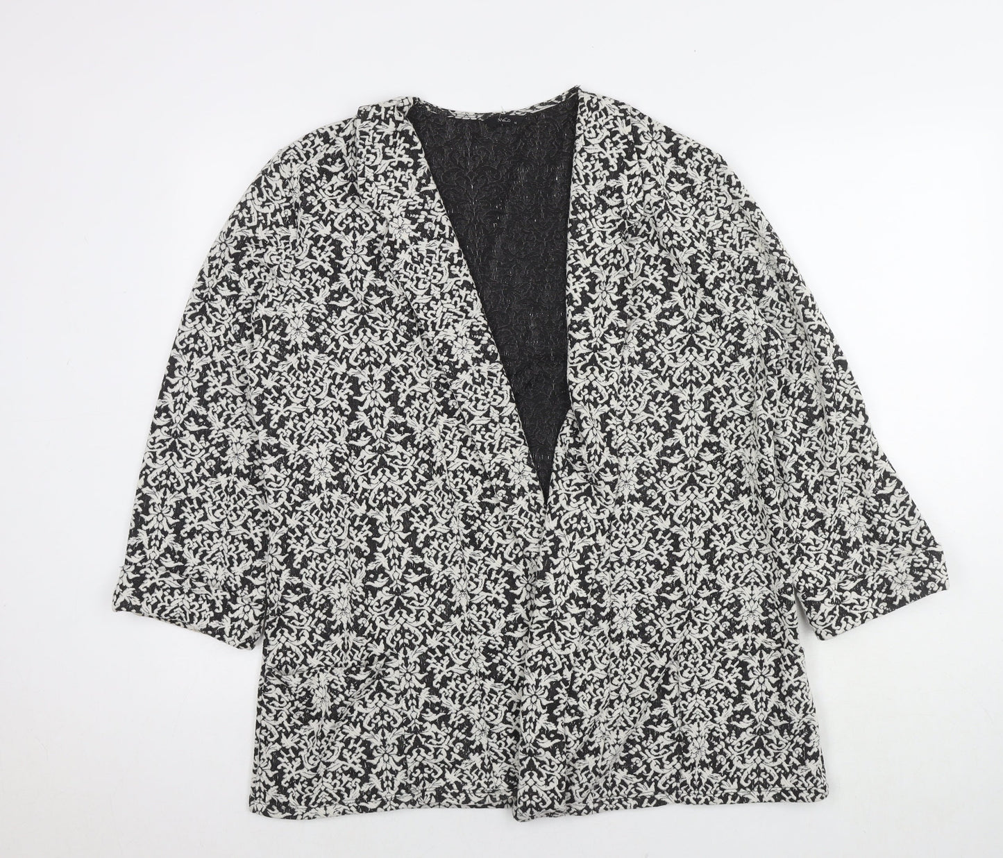Womens UK Size 14 M&Co Multicoloured Overcoat