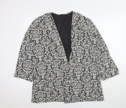Womens UK Size 14 M&Co Multicoloured Overcoat