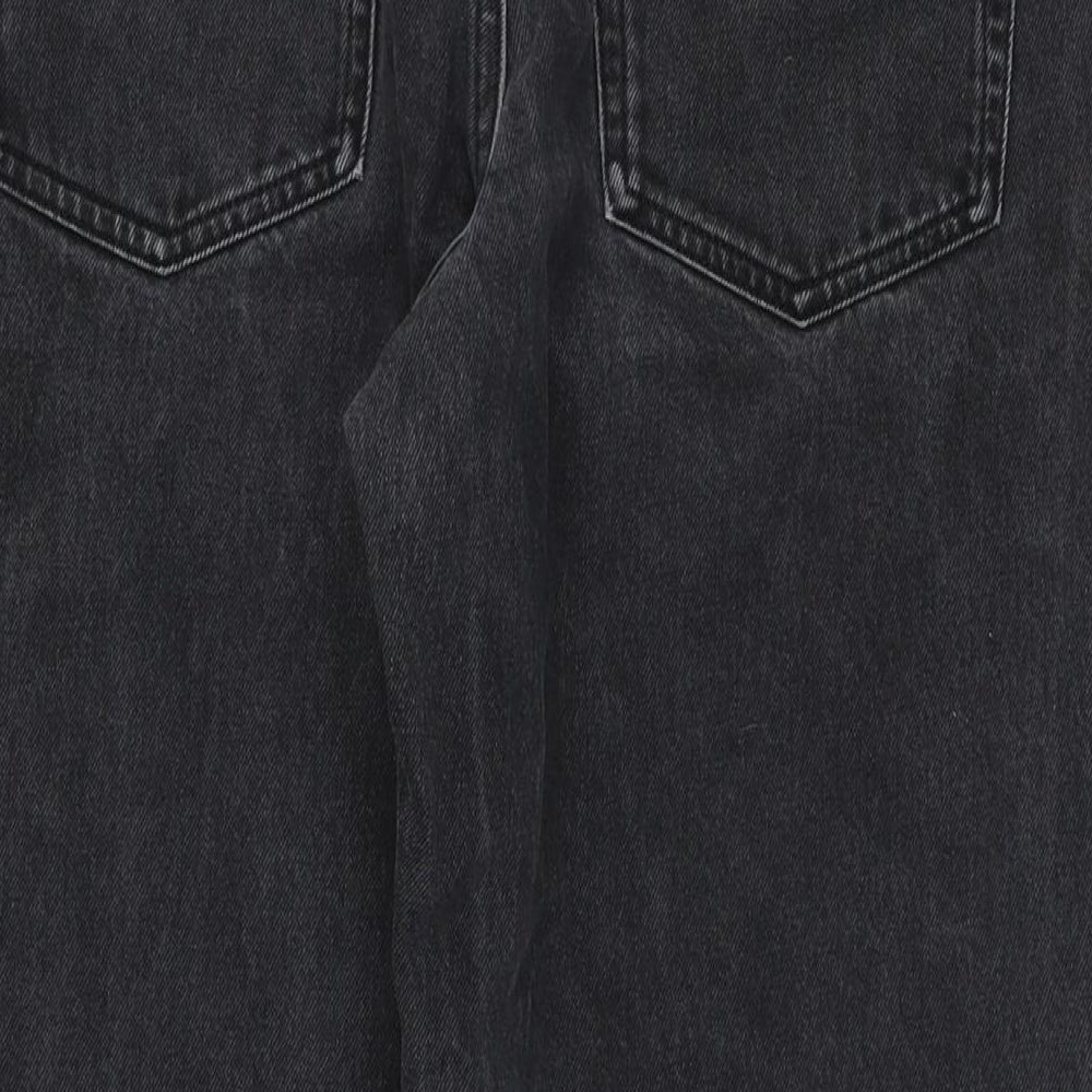 ASOS Womens Black Cotton Mom Jeans Size 30 in L32 in Regular Zip