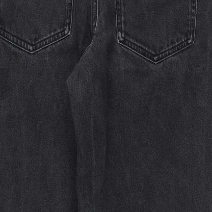 ASOS Womens Black Cotton Mom Jeans Size 30 in L32 in Regular Zip