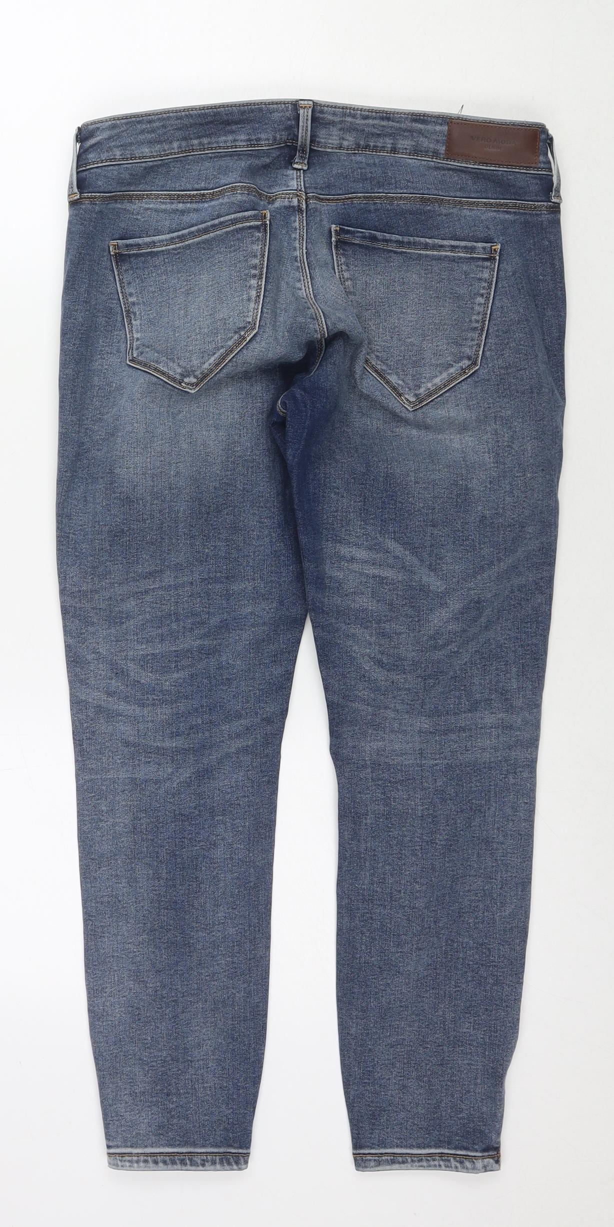 Womens UK Size 30 in VERO MODA Regular Fit Skinny Blue Jeans