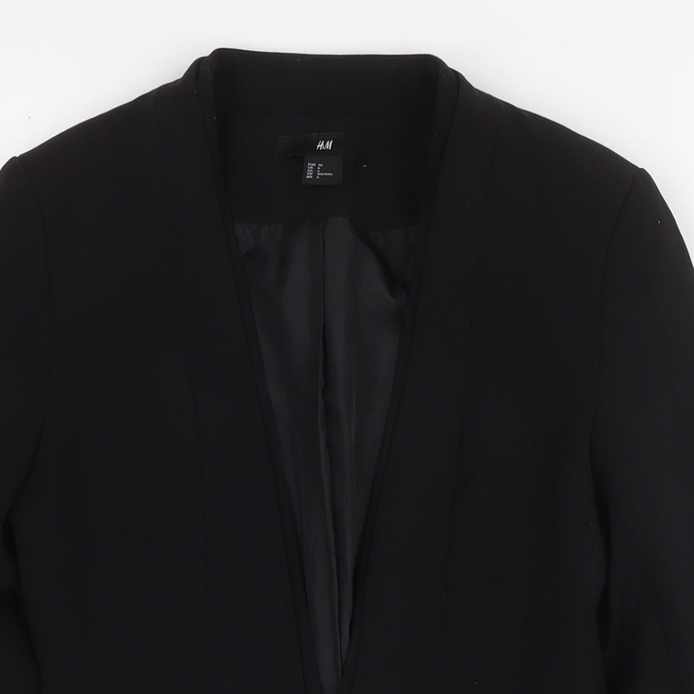 Womens UK Size 8 H&M Black Jacket