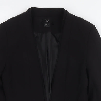 Womens UK Size 8 H&M Black Jacket