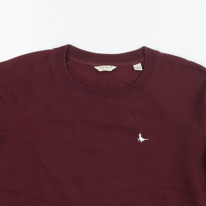 Womens UK Size 6 Jack Wills Red Pullover Sweatshirt