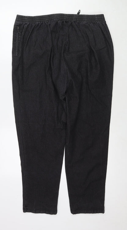 Newfashion Womens Black Cotton Jegging Jeans Size 26 in L26 in Regular