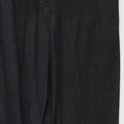 Newfashion Womens Black Cotton Jegging Jeans Size 26 in L26 in Regular