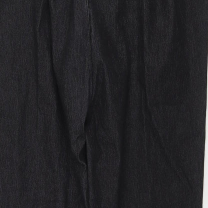 Newfashion Womens Black Cotton Jegging Jeans Size 26 in L26 in Regular