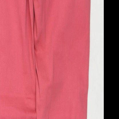 River Island Womens Pink Cotton Skinny Jeans Size 6 L30 in Regular Zip