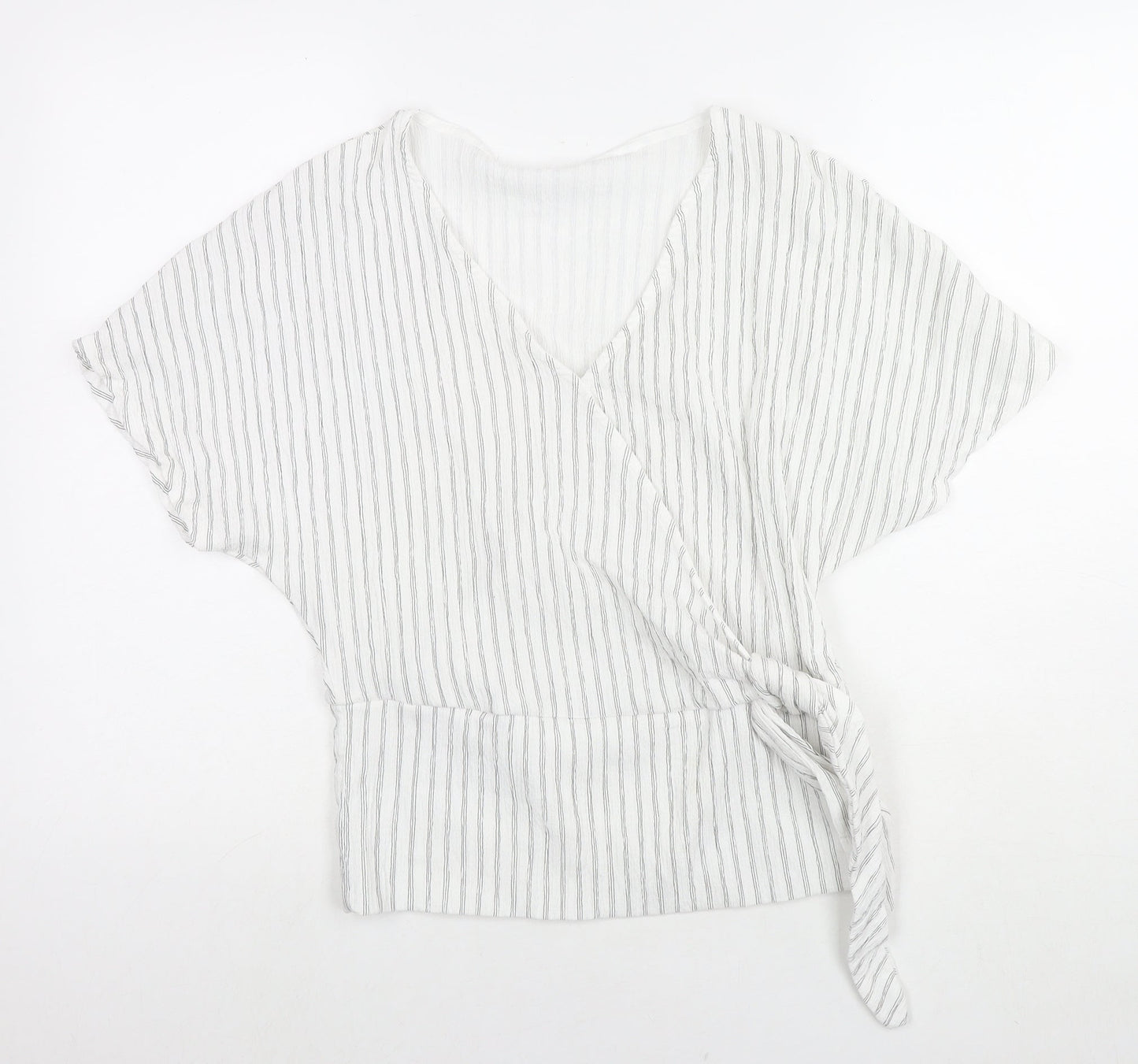 Womens UK Size S H&M White Basic Blouse