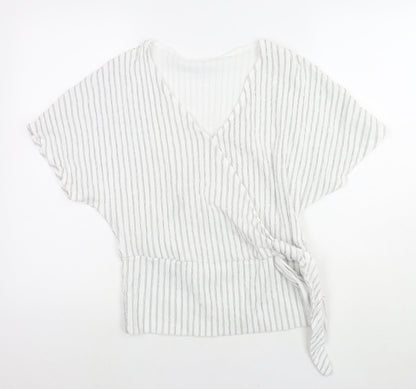 Womens UK Size S H&M White Basic Blouse
