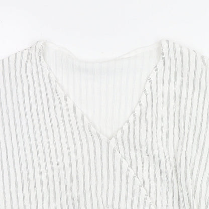 Womens UK Size S H&M White Basic Blouse